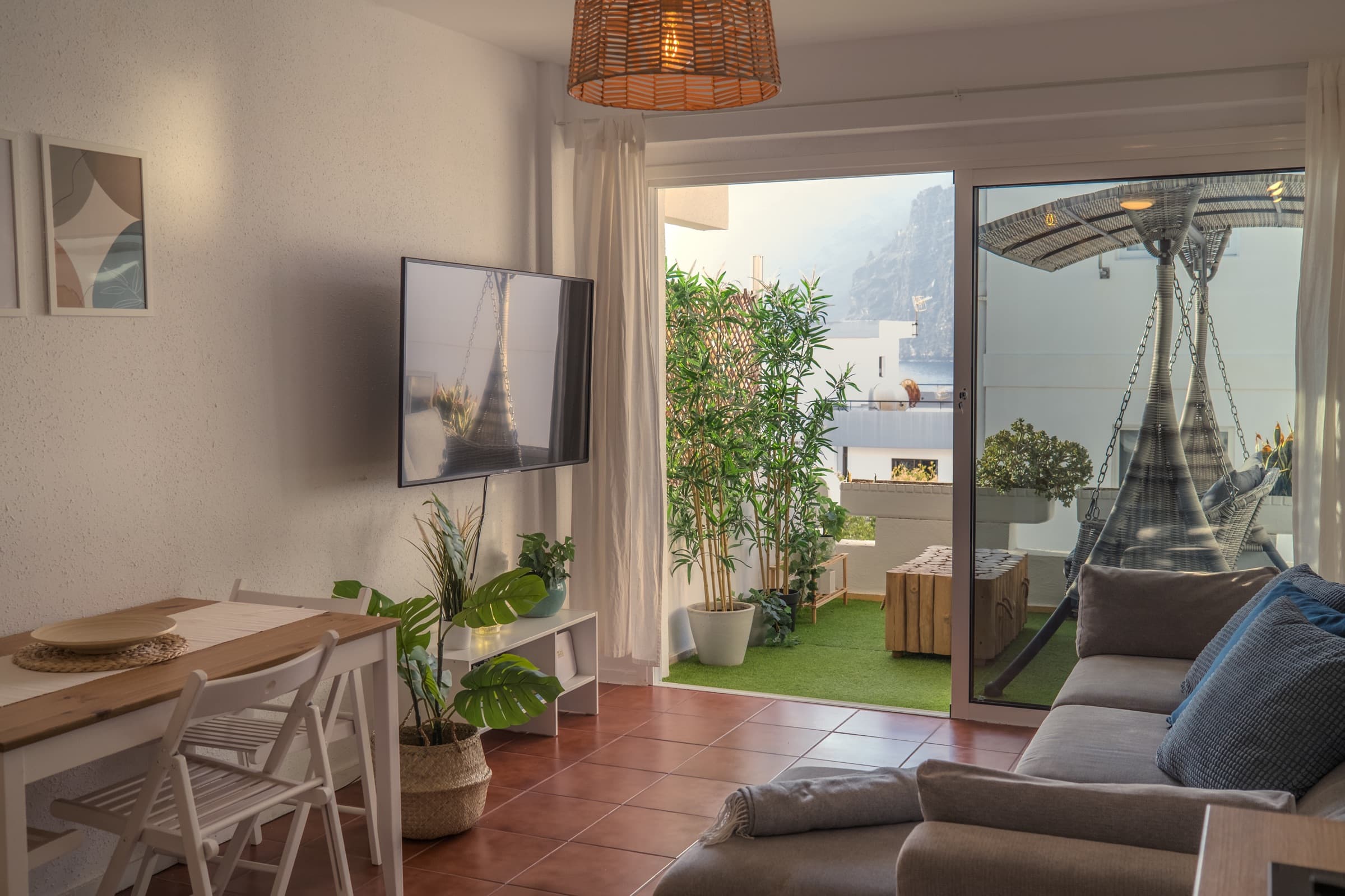 Living room dining area